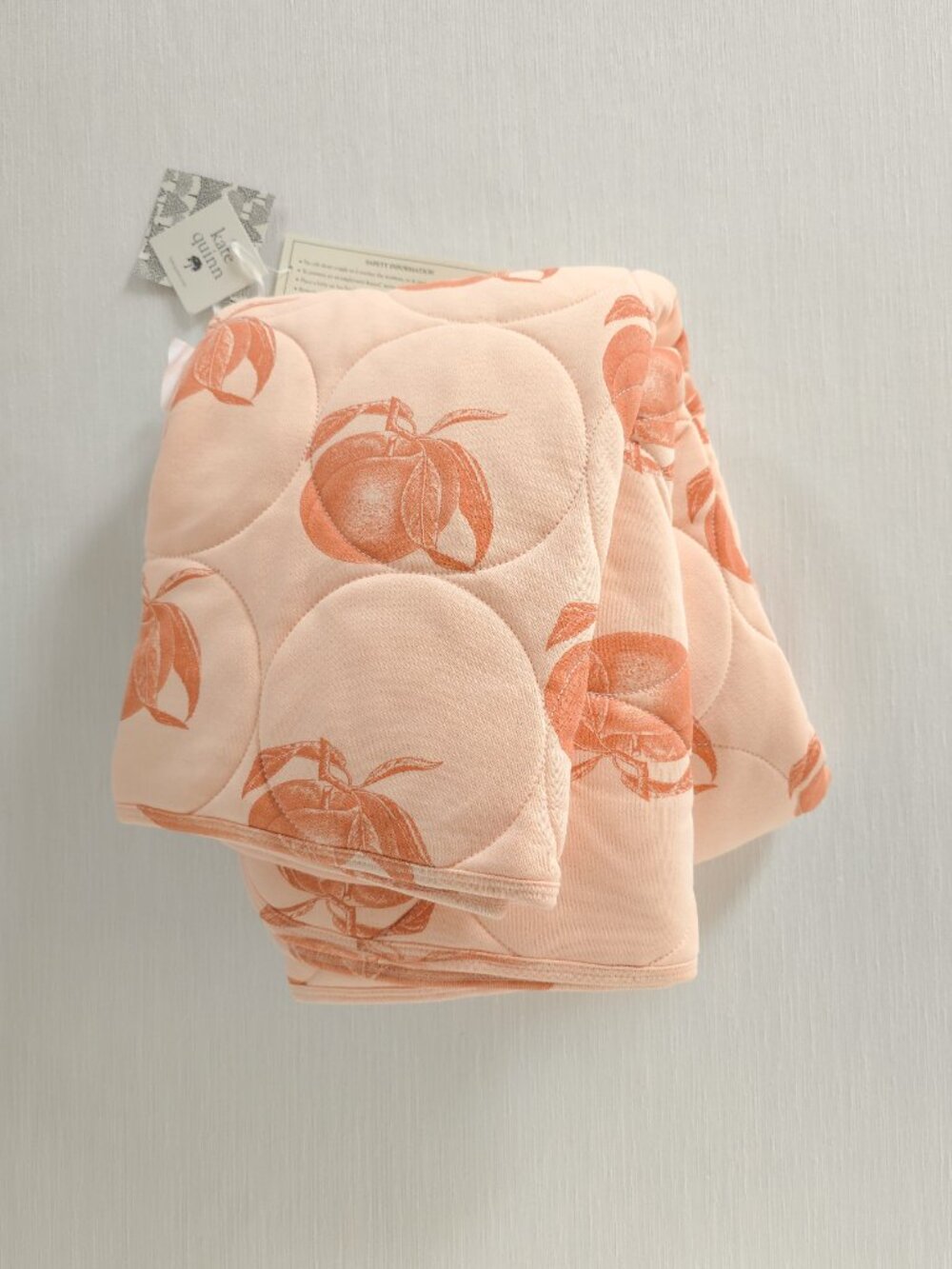 Kate Quinn Vintage Peach Circle Quilt Organic Cotton Interlock New with Tags